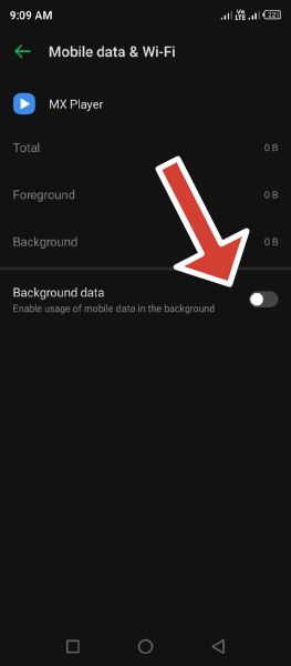 mx player disable backgrond data usage for block ads